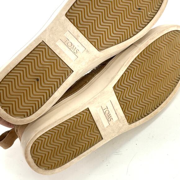 Toms Bryce Ankle Boots 7.5 Booties Suede Tan Coastal Boho Comfort - Picture 3 of 7